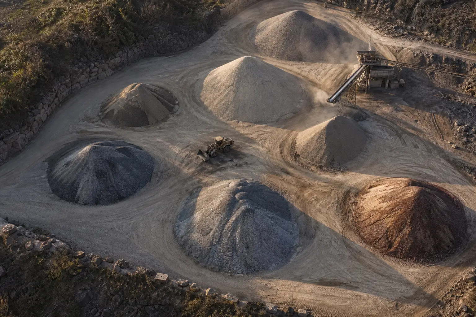 Northridge quarry piles